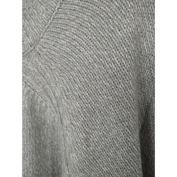RD Style Woman's 2X Sweater Grey Heathered Tunic Side Laceup Round Hem - Picture 3 of 10